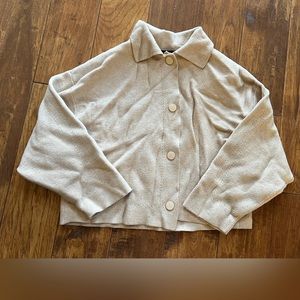 Taupe Button Up Sweater